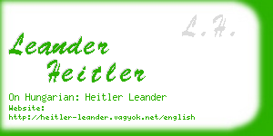 leander heitler business card